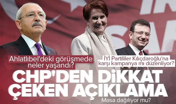 Ahlatlıbel’deki görüşmede neler yaşandı? Kılıçdaroğlu-Akşener cephesinde sessizlik sürüyor | CHP’den dikkat çeken açıklama! Gürsel Tekin: İYİ Partililer karşı kampanya yürütüyor