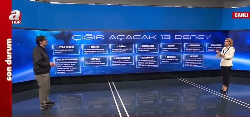 Uzayda hangi deneyler yapılıyor? Alper Gezeravcı deneyleri sürdürüyor