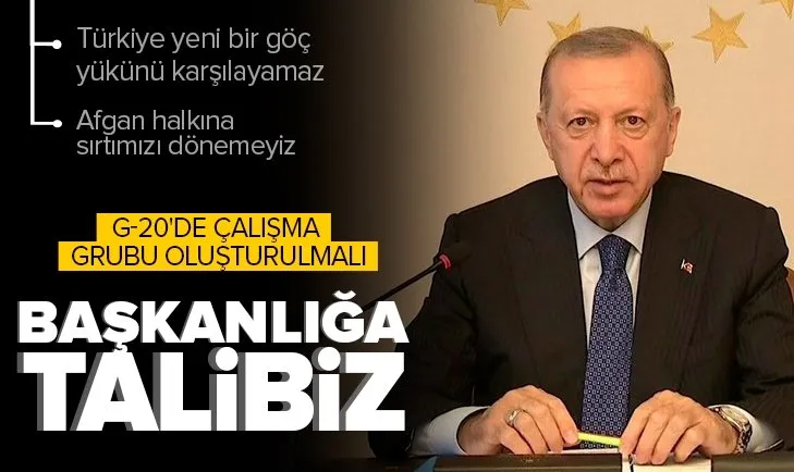 Son dakika: Başkan Erdoğan’dan G20 Zirvesi’nde önemli açıklamalar! Kritik Afganistan mesajı