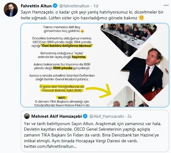 Fahrettin Altun’dan Mehmet Akif Hamzaçebi’nin OECD İstanbul Merkezinin 1999’da açıldığı iddiasına Resmi Gazeteyle yanıt