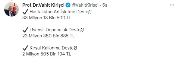 Son dakika: Tarımsal destekleme ödemeleri başladı | Tarım ve Orman Bakanı Vahit Kirişci duyurdu - 2