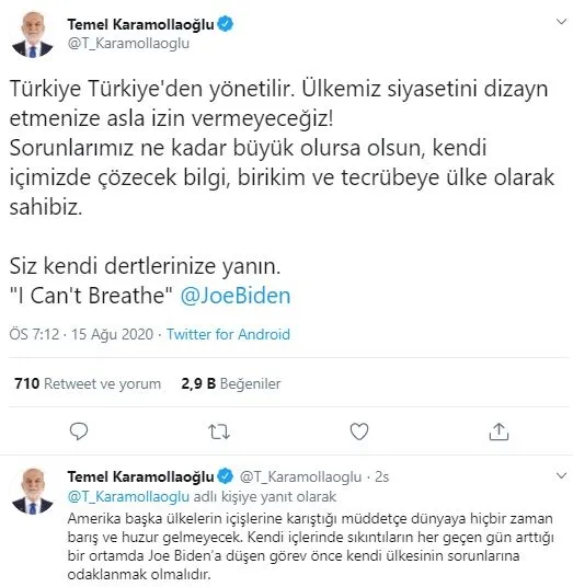 Başkan Erdoğan ve Türkiye'yi hedef almıştı! ABD'li Joe Biden'a CHP, PKK ve FETÖ dışında tepki yağdı