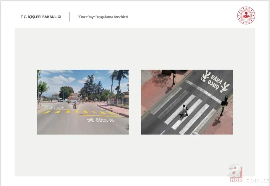 81 ile genelge gönderildi! Yaya ve okul geçitlerine "Önce Yaya" görselleri çizilecek 12