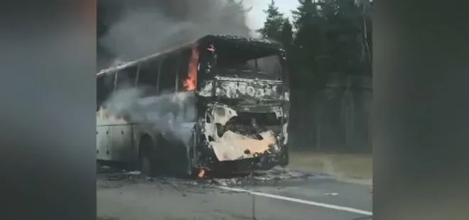 Son dakika: Rusya’da turist otobüsünde yangın: Yolcular son anda kurtuldu