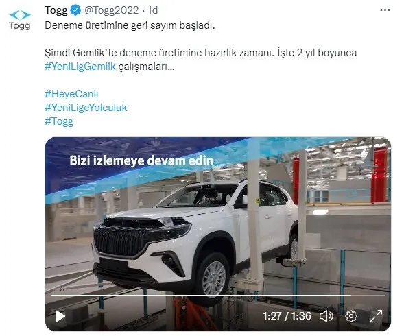 SON DAKİKA! Yerli otomobil TOGG'dan haber var: "Üretime hazır..." | İşte TOGG'un yola çıkacağı tarih - 9