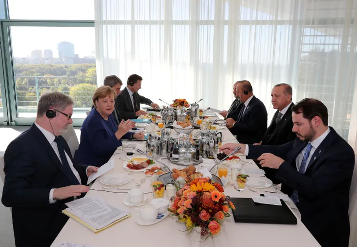 BaÅkan ErdoÄan, Merkel ile kahvaltıda buluÅtu