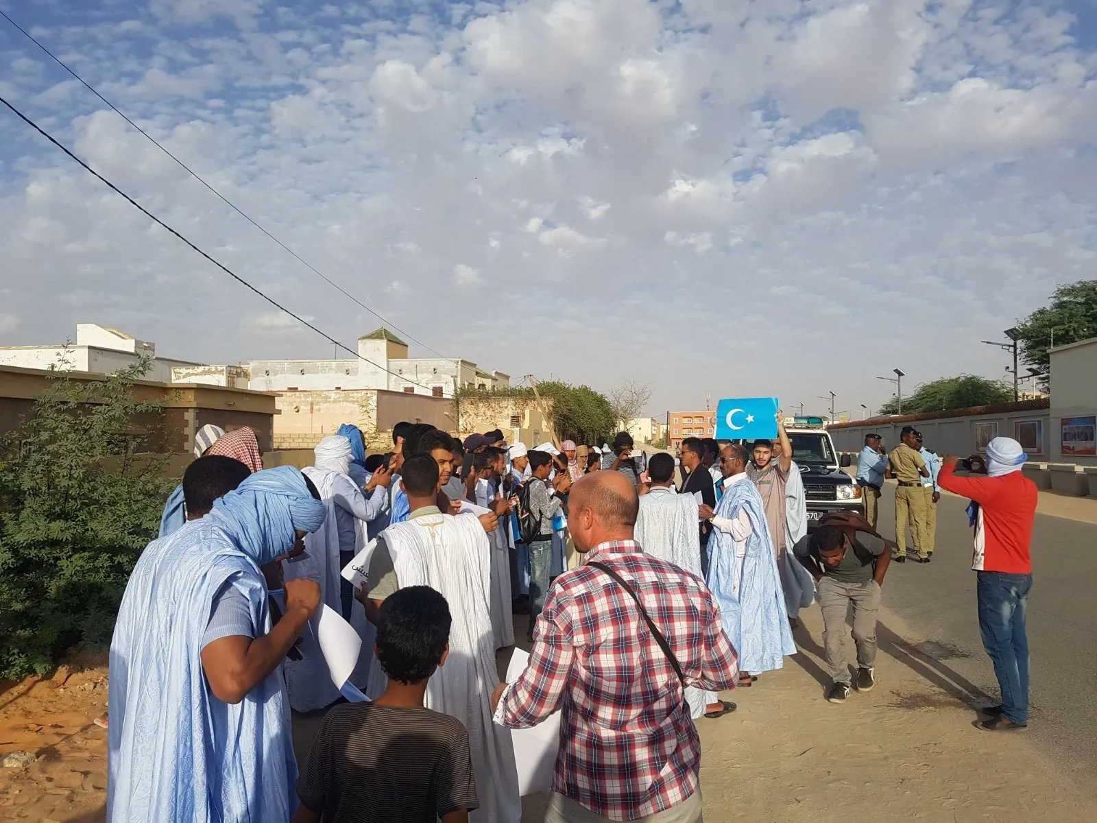 Moritanya'da Uygur Türklerine yönelik hak ihlallerine protesto