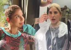 Kanserle mücadele eden Irmak Ünal saçlarını kazıttığı anları paylaştı