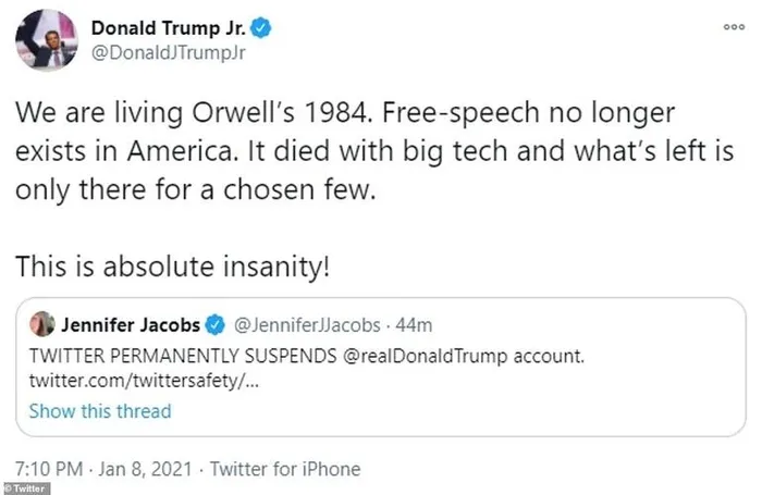 Son dakika: Dijital diktatörlük esir alıyor! Donald Trump’a şok üstüne şok: Twitter’dan sonra bir yasak daha