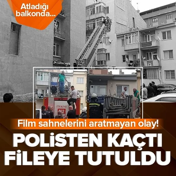 Eskişehir’de film sahnelerini aratmayan olay! Polisten kaçtı fileye tutuldu