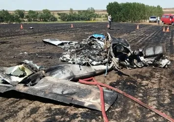 Tekirdağ Çorlu'da eğitim uçağı düştü!