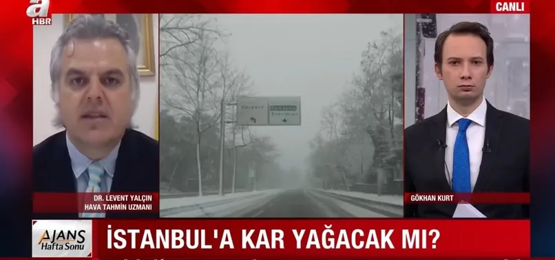 İstanbul'a kar geliyor! Meteoroloji uzmanı A Haber canlı yayınında tarih verdi