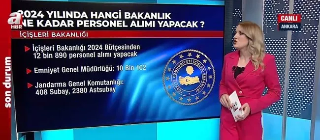 2024 yılında kaç kamu personeli alınacak? 60 bine yakın personel alımı yapılacak