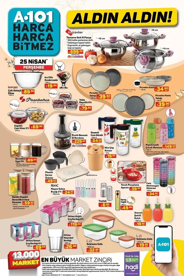 29 Nisan A101 aktüel ürünler kataloğu yayınlandı! A101’de su arıtma cihazı, Kablosuz kulaklık, cam matara, Tiny House uyguna satışa sunuluyor - 13