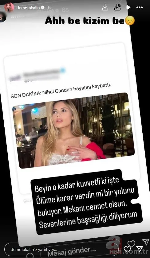 Nihal Candan'ın vefatı sevenlerini yıktı! "İçinde kopan fırtınalarla gittin" 7