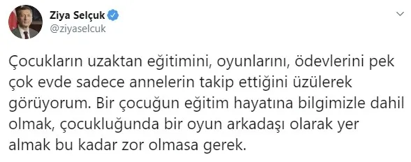 Milli Eğitim Bakanı Ziya Selçuk'tan babalara sitem - 1