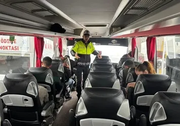 Aydın otogarında bayram denetimi