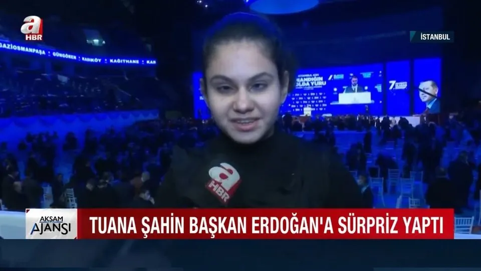 Başkan Erdoğan ile birlikte şarkı söyleyen Tuana duygularını A Haber’e anlattı