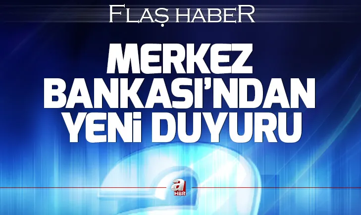 Son dakika: Merkez Bankası 1 hafta vadeli repo ihalelerine ara verdi
