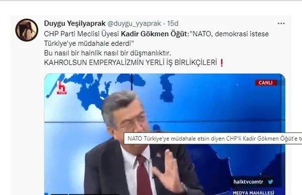 CHP’li Kadir Gökmen Öğüt’ten darbe çağrısı! Türkiye’ye müdahale edemediği için NATO’yu eleştirdi