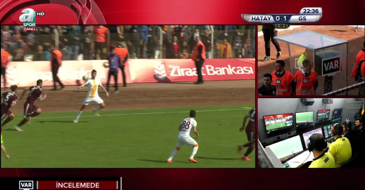 Galatasaray'ın Hatayspor'a attığı gole VAR incelemesi! İşte o pozisyon