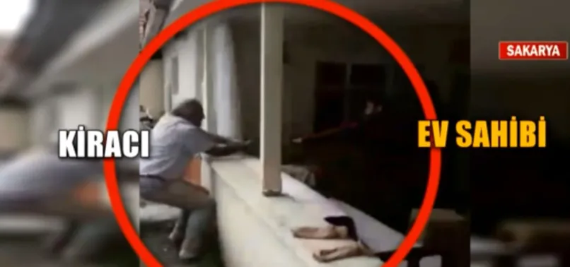 Kiracı ve ev sahibinin baltalı kavgası!