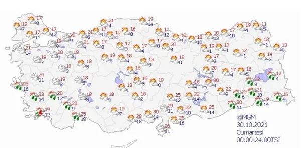 Yarın hava nasıl olacak? 29-30-31 Ekim hava durumu nasıl? İstanbul, Ankara, İzmir…