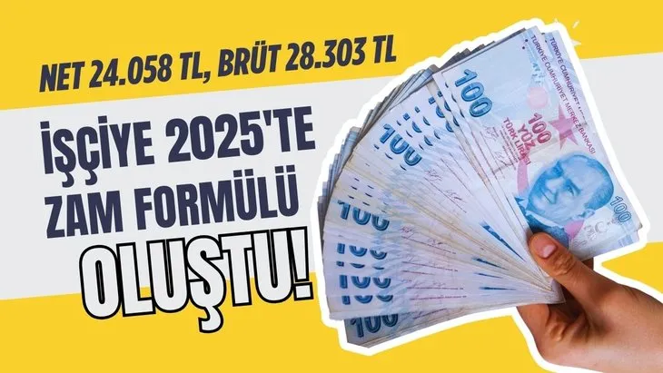 8 milyon işçiye zam formülü çıktı! Net 24.058 TL, Brüt 28.303 TL hesaplandı: Asgari ücrete refah payıyla...