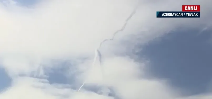 Azerbaycan, Ermenistan füzesini böyle imha etti! Sadece A Haber görüntüledi