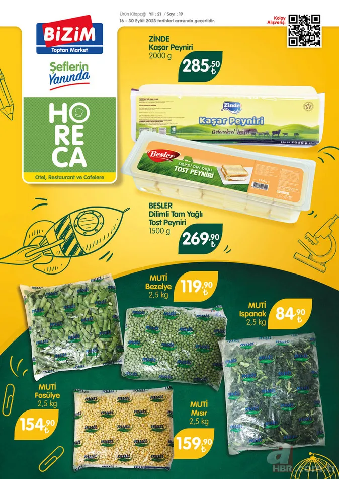 28 Eylül Bizim Toptan Market indirim kataloğu yayınlandı! 2 kg kaşar peynir 285 TL, 3 kg çay 267 TL, 3 kg çay 267 TL, 50’li karton bardak 12.46 TL’den satışa sunuluyor 11