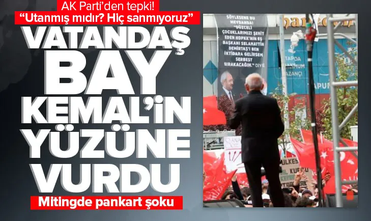Kılıçdaroğlu’na pankart şoku! Tam karşısında açtı