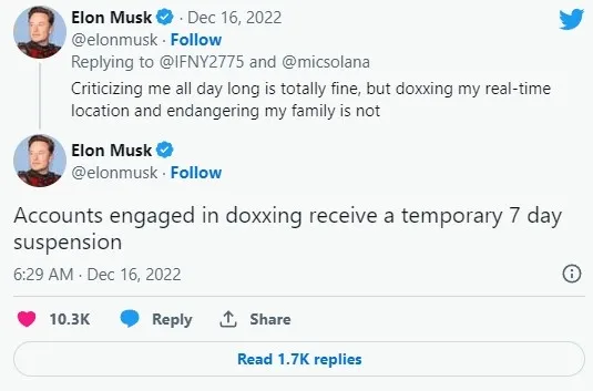 twitter-bazi-amerikali-gazetecilerin-hesaplarini-askiya-aldi-cevap-elon-muskin-daha-onceden-verdigi-yanitta-sa-1671177342031.jpg Twitter bazı Amerikalı gazetecilerin hesaplarını askıya aldı! Cevap Elon Musk’ın daha önceden verdiği yanıtta saklı - 2