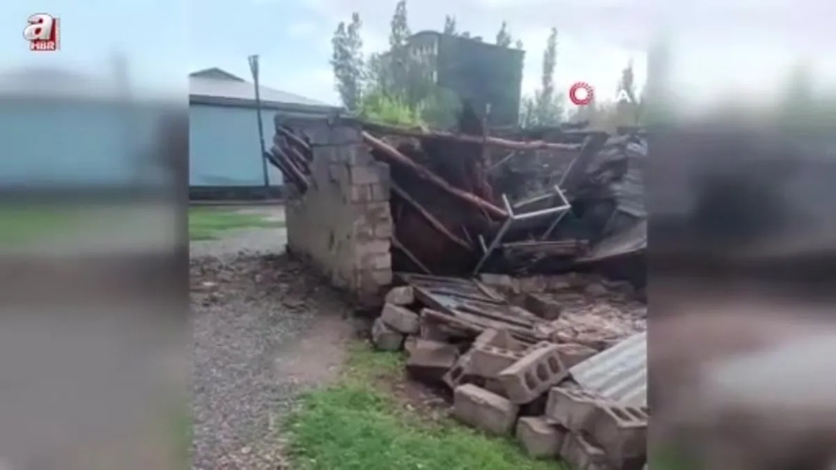 Iğdır'da sağanak yağış yıkıma neden oldu
