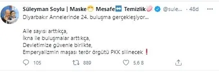 Diyarbakır anneleri ile 24. buluşma: Emperyalizmin maşası terör örgütü PKK silinecek
