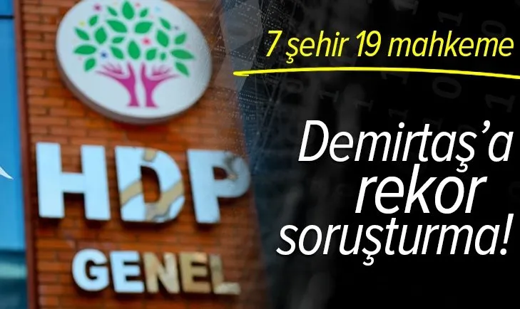 Rekor soruşturma! Selahattin Demirtaş 7 şehir 19 mahkemede yargılanıyor!