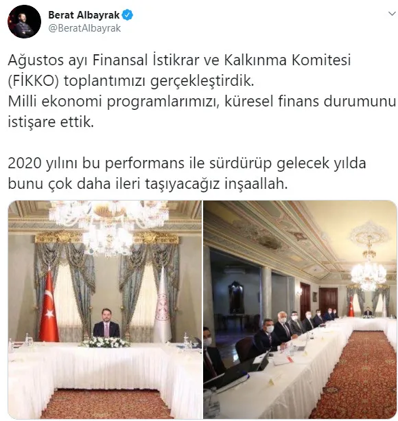 Hazine ve Maliye Bakanı Berat Albayrak'tan milli ekonomi mesajı - 1