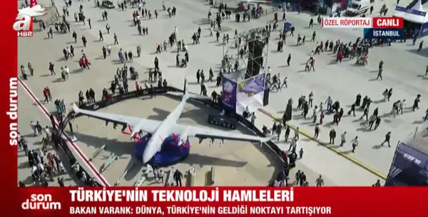 Son dakika: Sanayi ve Teknoloji Bakanı Mustafa Varank TEKNOFEST’te! Bakan Varank A Haber’e konuştu