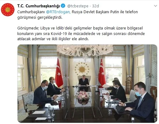 Son dakika: Başkan Recep Tayyip Erdoğan ile Vladimir Putin arasında kritik görüşme