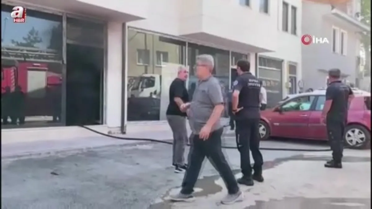 İnegöl’de korkutan yangın söndürüldü