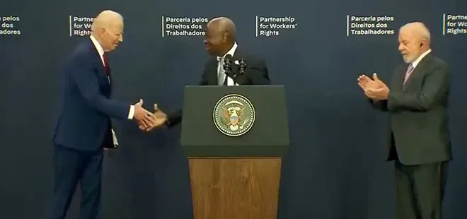 ABD Başkanı Biden, Silva’nın elini sıkmadı! Sinirlenen Brezilya Başkanı el hareketiyle tepki gösterdi