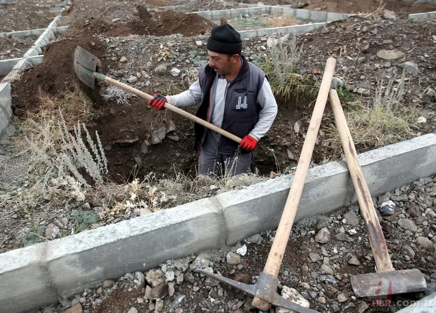 Erzurum'da bin kişilik mezar yeri açtılar 9
