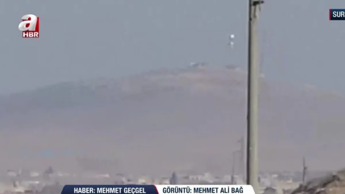 A Haber YPG mevzilerini görüntülüyor