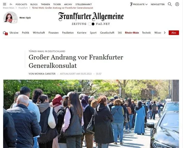 Alman basınından seçim itirafı! Türkler kısıtlamaya rağmen akın akın oy vermeye gitti