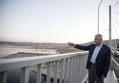 Başbakan Yıldırım, Ağın Köprüsü'nü havadan inceledi - 2