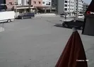 Otomobil ile minibüsün çarpışma anı kamerada