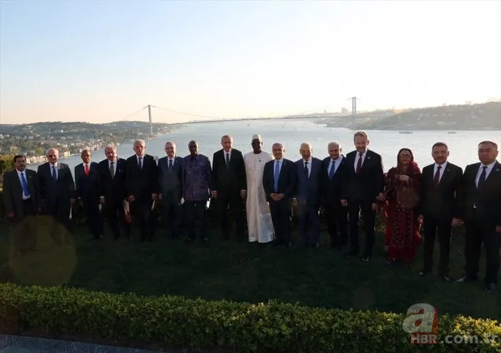 Başkan Erdoğan, yabancı konukları onuruna Vahdettin Köşkü’nde yemek verdi