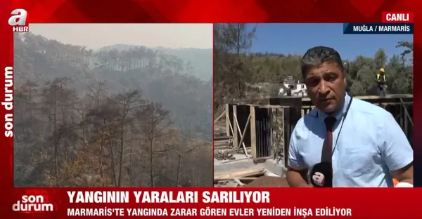 Devlet Marmaris'te yangının yaralarını sarıyor! Vatandaşların evleri yapılıyor - 3