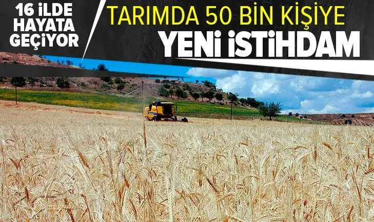 16 ilde hayata geçiyor! Tarımda 50 bin kişiye yeni istihdam