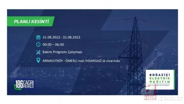 İstanbul’da elektrik kesintisi! Çok sayıda ilçede 8 saat elektrik olmayacak! İşte mahalle mahalle kesinti listesi