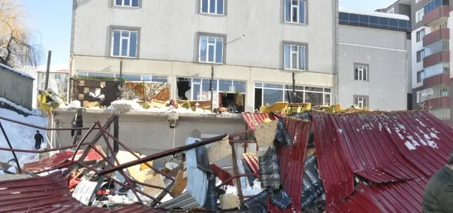 Bitlis’te kafenin çatısı çöktü: 1 ölü 7 yaralı!